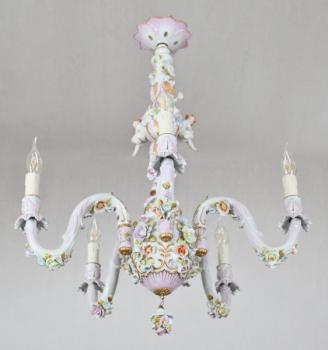 Porcelánový lustr Capodimonte Porcelánový lustr Capodimonte